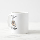 Pug Dog ImはPug Imではないベビー136 コーヒーマグカップ (正面左)