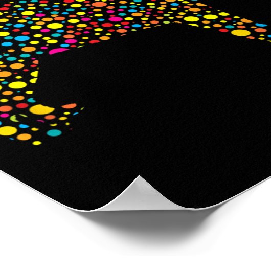 Pug Dog Lka Dot International Dot Day ポスター (角)