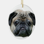 Pug dog ornamnet セラミックオーナメント (右)