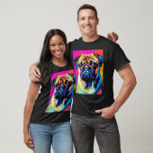 Pug dog portraits drawing. animal colorful. Animal Tシャツ (ユニセックス)