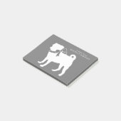 Pug Dog Puppy Post-itノート ポストイット (アングル)