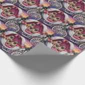 Pug Dog Valentine's Day ラッピングペーパー (角)