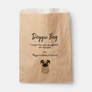 Pug Doggieバッグの結婚Doggy Treat Favoritesバッグ フェイバーバッグ