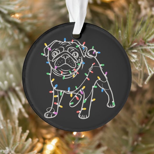 Pug Dogs Tree Christmas Sweater Xmas Pet Animal  オーナメント (ツリー)