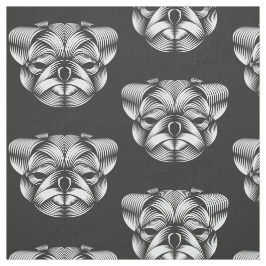 Pug - Fabric Fat Quater ファブリック (見本)