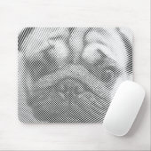 Pug Face マウスパッド (マウス)