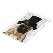 Pug, Formal Hound and Hat マグネット (左側)