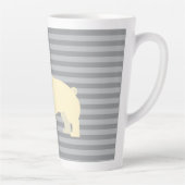 Pug Gray Lined カフェラテマグ (右)