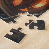 Pug Halloween Night Doggy Delight ジグソーパズル (側面)