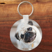 Pug Head Tilt キーホルダー (正面)