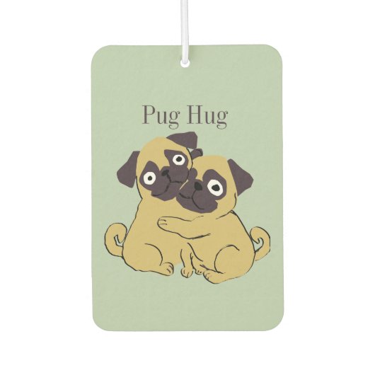 Pug hug  カーエアーフレッシュナー (正面)