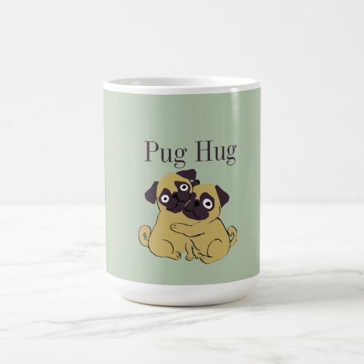 Pug hug  コーヒーマグカップ (中央)