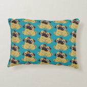 Pug hug Blue, アクセントクッション (裏面)