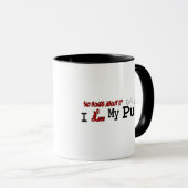 Pug (I Love) Mug マグカップ (正面右)