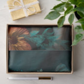 Pug in花模様2 Decopage紙 薄葉紙 (ギフト)