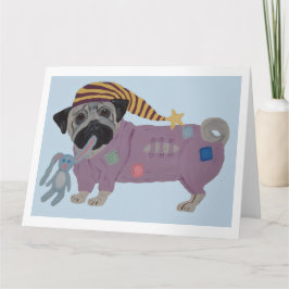 Pug in PJs  カード