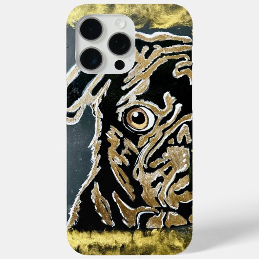 Pug iPhone 15 Pro Maxケース Case-Mate iPhoneケース (裏面)