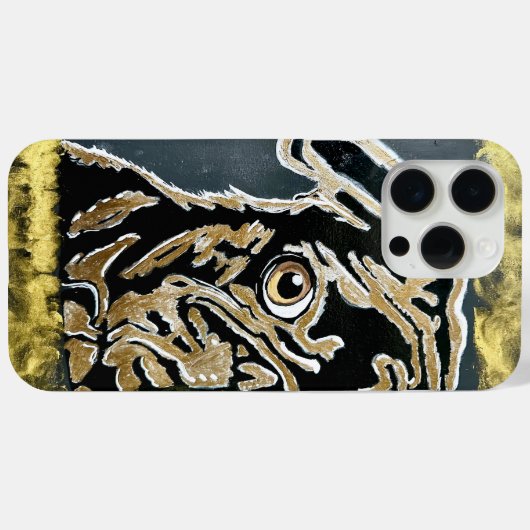 Pug iPhone 15 Pro Maxケース Case-Mate iPhoneケース (裏面 (横))