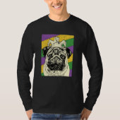 Pug Jester Mardi Gras Dog Mom or Dad Tシャツ (正面)