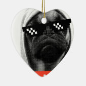 Pug Life セラミックオーナメント (右)