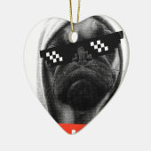 Pug Life セラミックオーナメント (左)