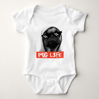 Pug Life ベビーボディスーツ