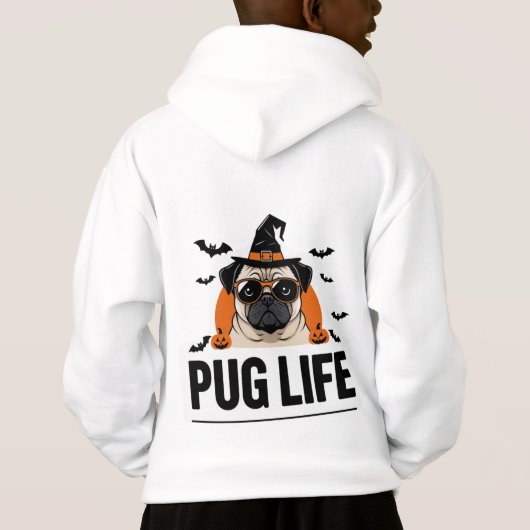 Pug Life – Funny Dog Lover T-Shirt Design 🐶😎 (裏面)