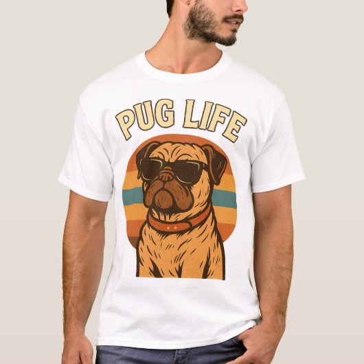 Pug Life Tシャツ (正面)