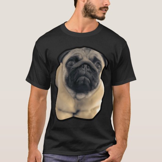 Pug loaf tシャツ (正面)