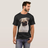 Pug Looking クラシック DownTシャツ964 Tシャツ (正面フル)