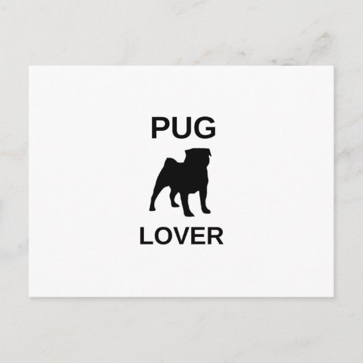 pug lover ポストカード (正面)
