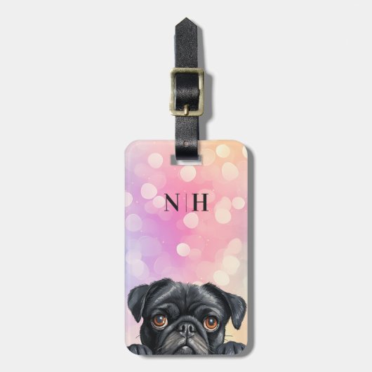 Pug Luggage Tags ラゲッジタグ (正面縦)