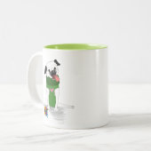 Pug Mag：素晴らしい2トーンのコーヒーマグ ツートーンマグカップ (正面左)