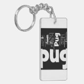 pug mashup.png キーホルダー (正面左)