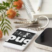 pug mashup.png キーホルダー (正面右)