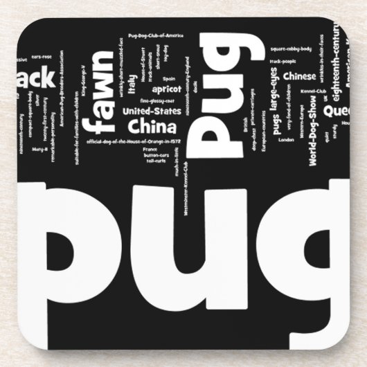 pug mashup.png コースター (正面)