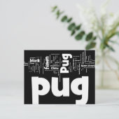 pug mashup.png ポストカード (スタンド正面)