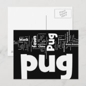 pug mashup.png ポストカード (正面/裏面)