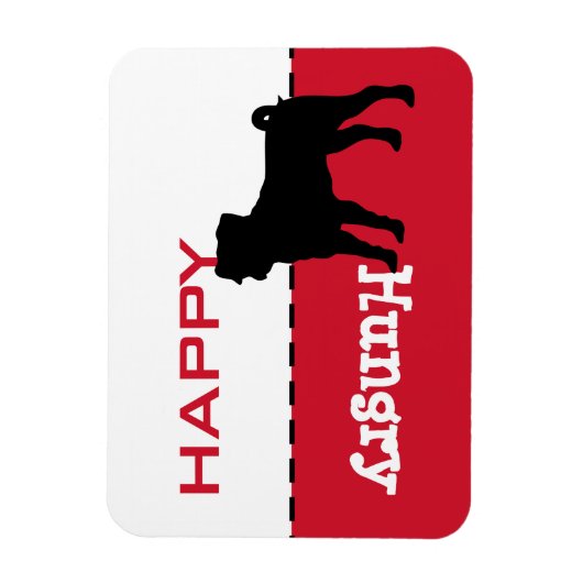 Pug Meカスタマイズ食べ物を与え可能な単語マグネットサイン マグネット (縦)