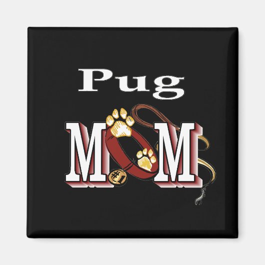 PUG MOMギフト マグネット (正面)