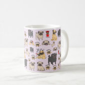 Pug Mug Pugコーヒーマグ最高のギフトPug Owner コーヒーマグカップ (正面右)