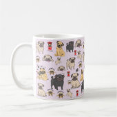 Pug Mug Pugコーヒーマグ最高のギフトPug Owner コーヒーマグカップ (左)