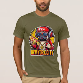 PUG-NYCスタイル4 Tシャツ