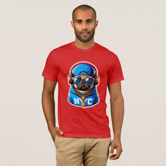 PUG-NYC 3 Tシャツ (正面フル)