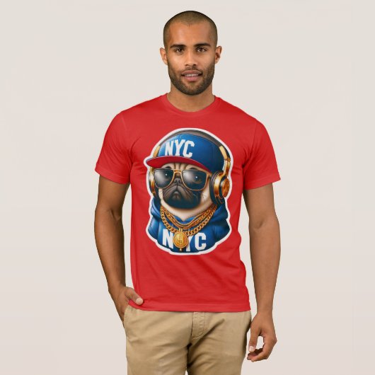 PUG-NYC 4 Tシャツ (正面フル)