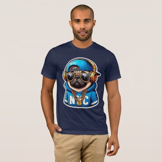 PUG-NYC 5 Tシャツ (正面フル)