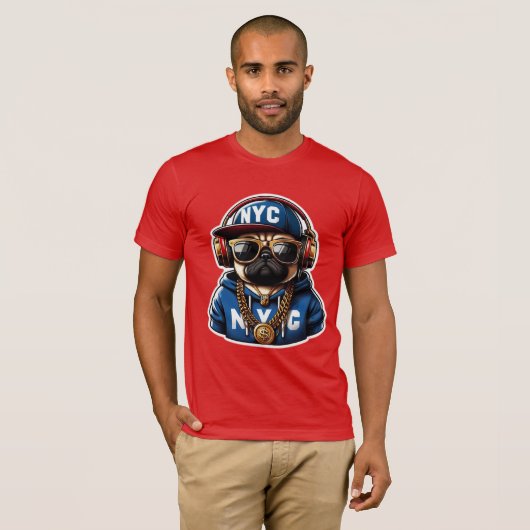 PUG-NYC 6 Tシャツ (正面フル)