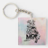 Pug of Type  キーホルダー (正面)