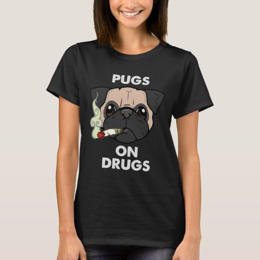 Pug On Drugs クラシックTシャツ246 Tシャツ (正面)