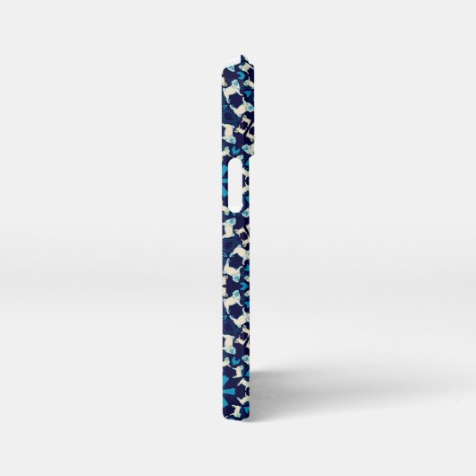 Pug Pattern Case iPhoneケース (右側面)